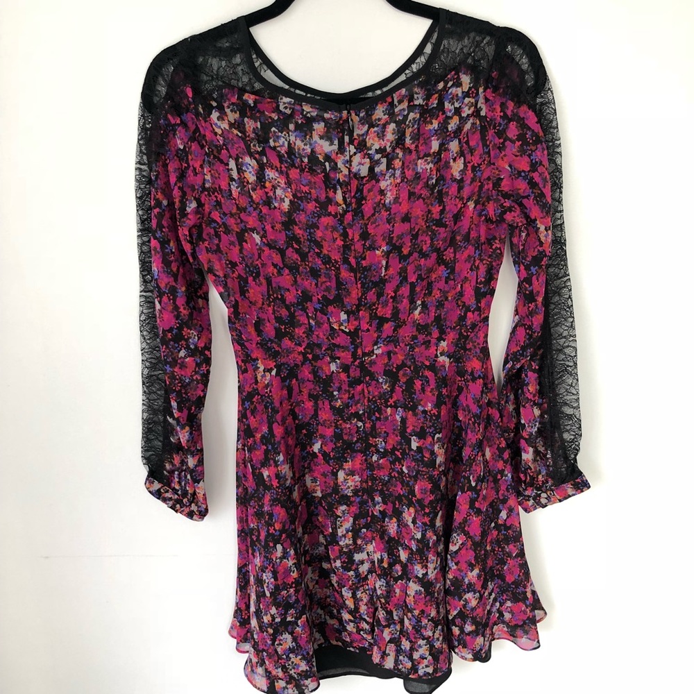 SOLOISTE Floral Lace Mini Dress Small - Picture 4 of 5